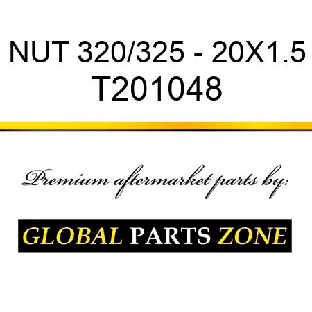 NUT 320/325 - 20X1.5 T201048