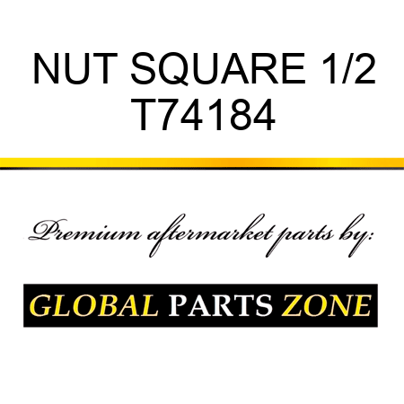 NUT SQUARE 1/2 T74184