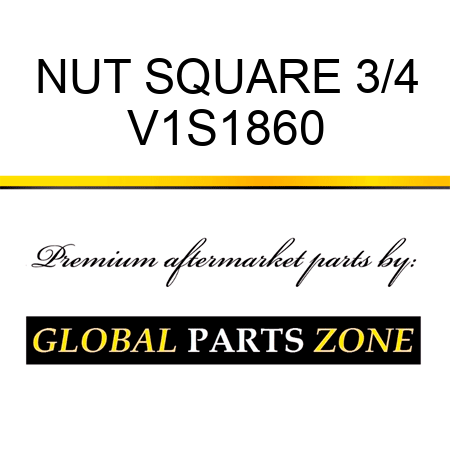 NUT SQUARE 3/4 V1S1860