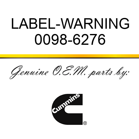LABEL-WARNING 0098-6276