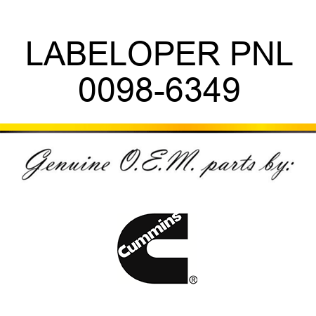 LABEL,OPER PNL 0098-6349