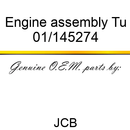 Engine assembly Tu 01/145274