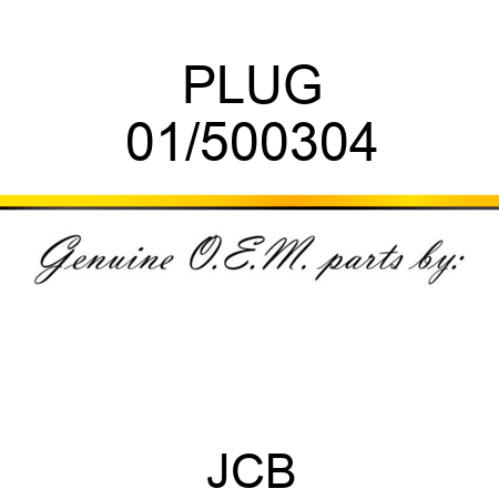 PLUG 01/500304