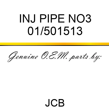 INJ PIPE NO3 01/501513