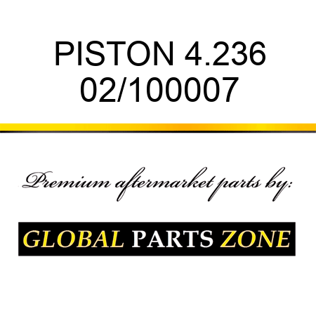 PISTON 4.236 02/100007