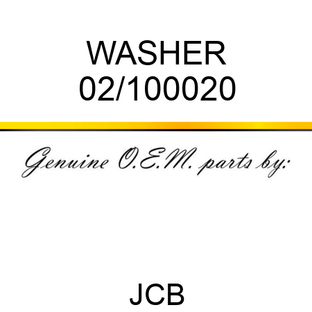 WASHER 02/100020