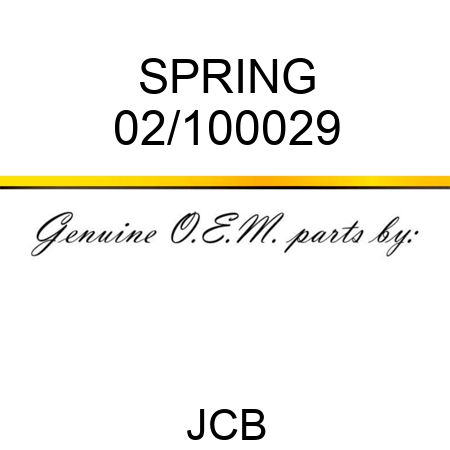 SPRING 02/100029