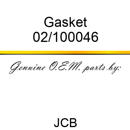 Gasket 02/100046