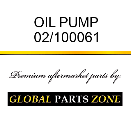 OIL PUMP 02/100061