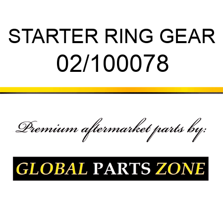 STARTER RING GEAR 02/100078