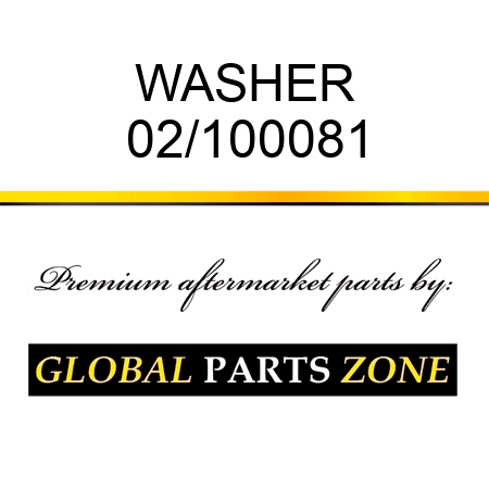 WASHER 02/100081