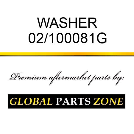 WASHER 02/100081G