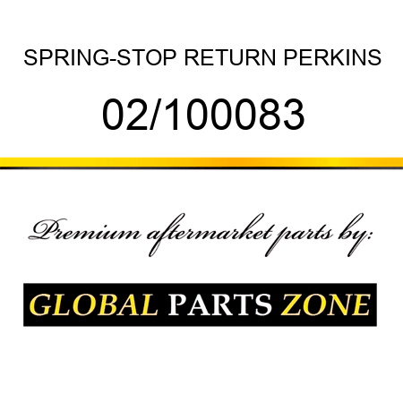 SPRING-STOP RETURN PERKINS 02/100083