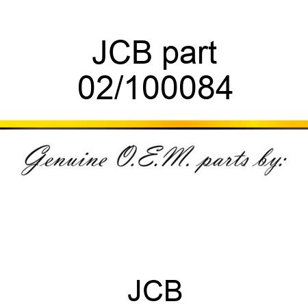 JCB part 02/100084