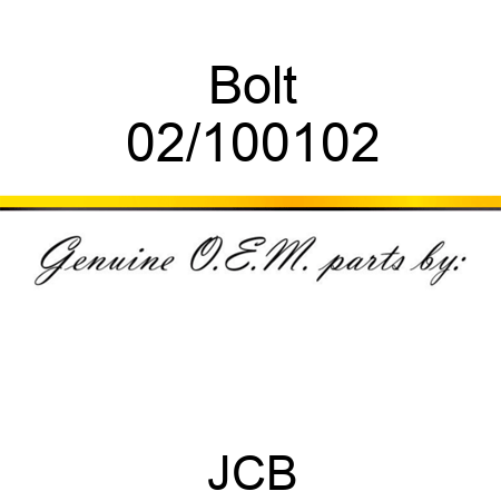 Bolt 02/100102