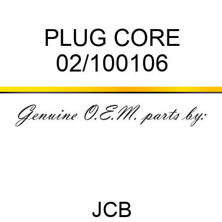 PLUG CORE 02/100106