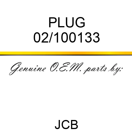 PLUG 02/100133