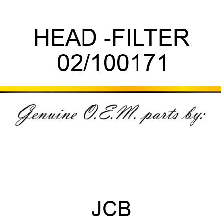 HEAD -FILTER 02/100171