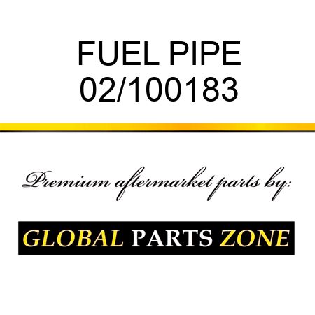 FUEL PIPE 02/100183