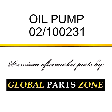 OIL PUMP 02/100231