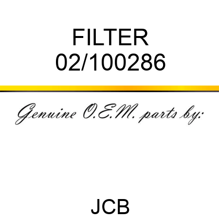 FILTER 02/100286