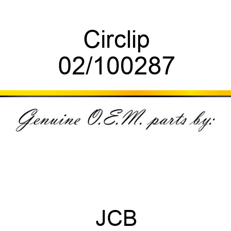 Circlip 02/100287