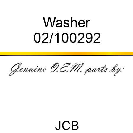 Washer 02/100292