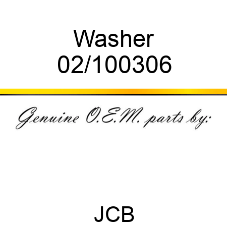 Washer 02/100306