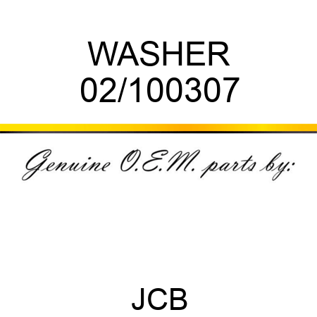 WASHER 02/100307