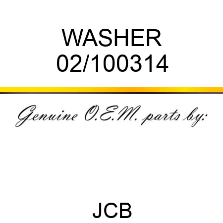 WASHER 02/100314