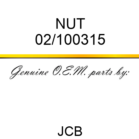 NUT 02/100315