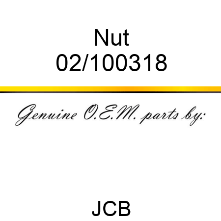 Nut 02/100318