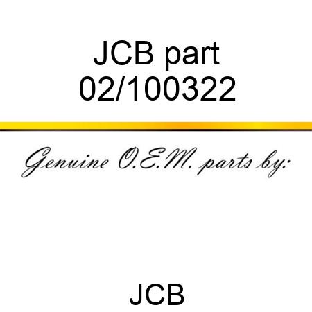 JCB part 02/100322