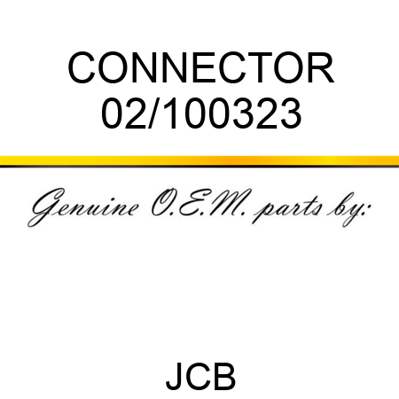 CONNECTOR 02/100323