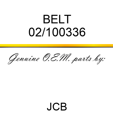 BELT 02/100336