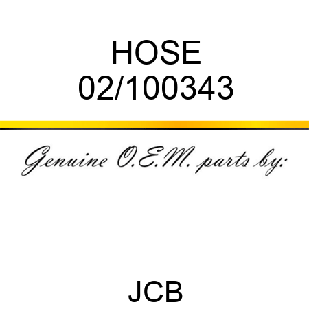 HOSE 02/100343