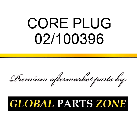 CORE PLUG 02/100396