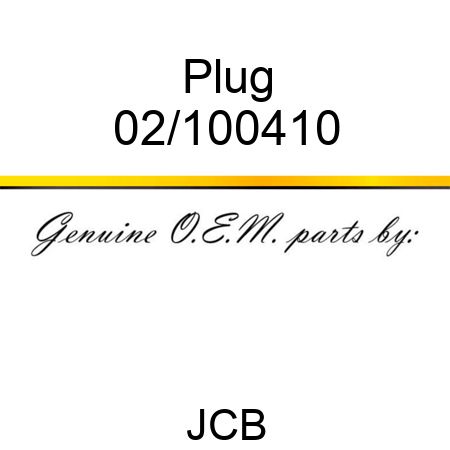 Plug 02/100410