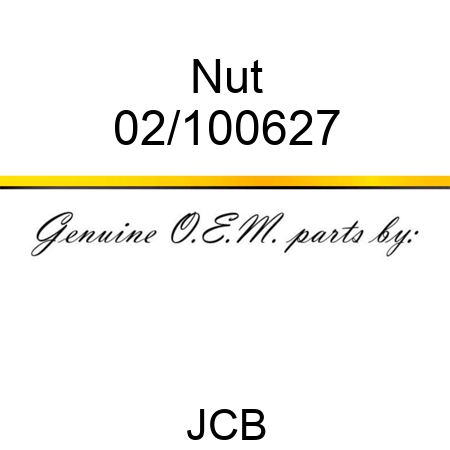 Nut 02/100627