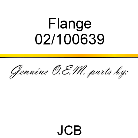 Flange 02/100639