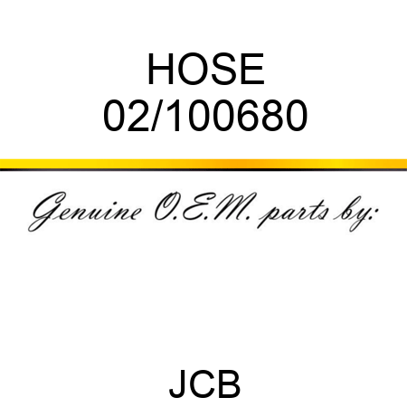 HOSE 02/100680