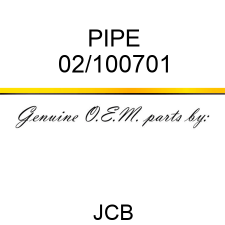 PIPE 02/100701