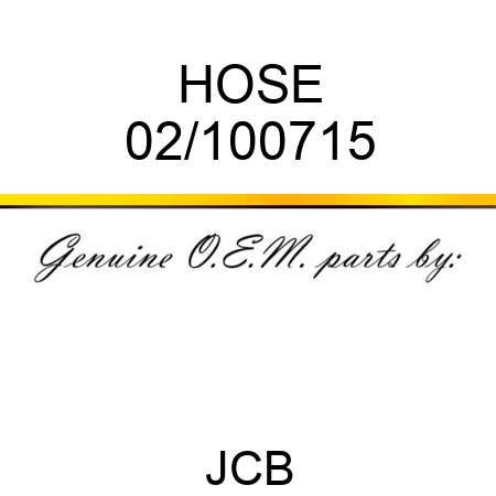 HOSE 02/100715