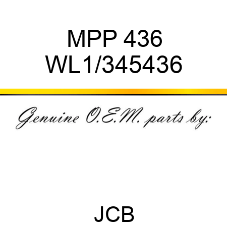 MPP 436 WL1/345436