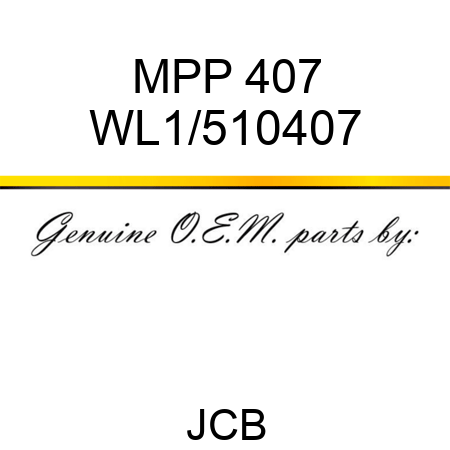 MPP 407 WL1/510407