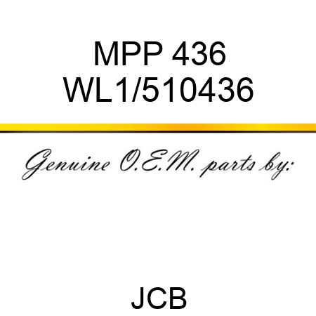 MPP 436 WL1/510436