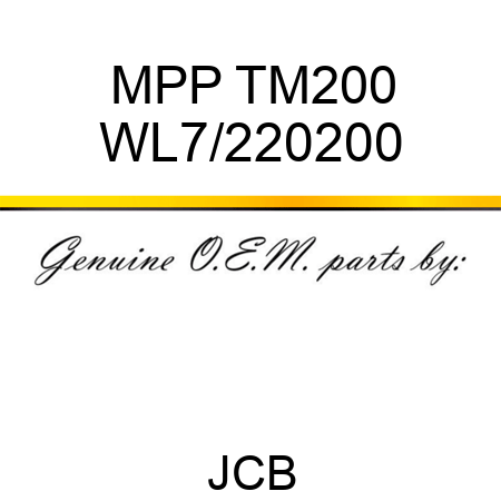 MPP TM200 WL7/220200