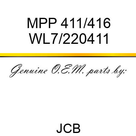 MPP 411/416 WL7/220411