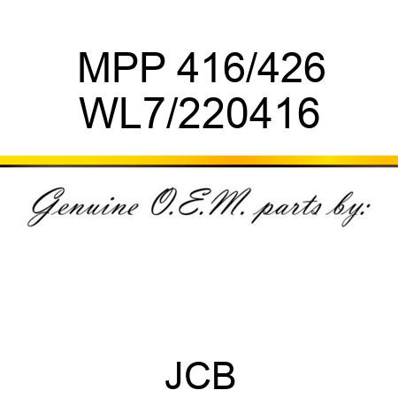 MPP 416/426 WL7/220416