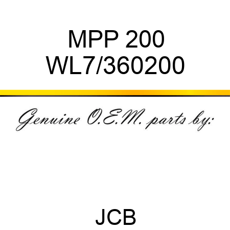 MPP 200 WL7/360200